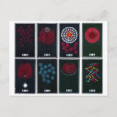 Carte Postale Conceptions graphiques abstraites de feux d'artifi (Devant)