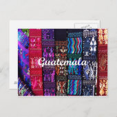 Carte Postale Conceptions guatémaltèques de textile (Devant / Derrière)