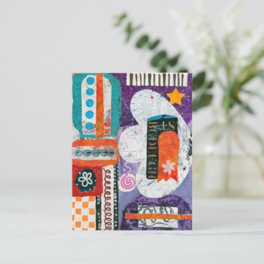 Carte Postale Concernant Purple Postcard (Debout devant)