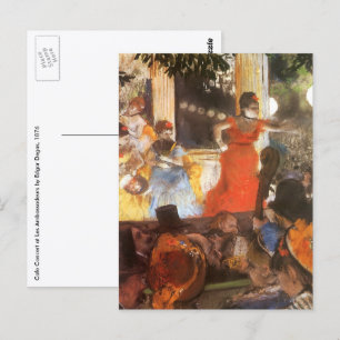 Carte Postale Concert Café aux Ambassadeurs par Edgar Degas