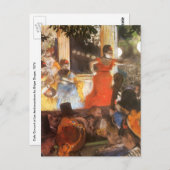 Carte Postale Concert Café aux Ambassadeurs par Edgar Degas (Devant / Derrière)