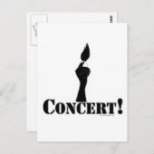 Carte Postale Concert de base (Devant / Derrière)