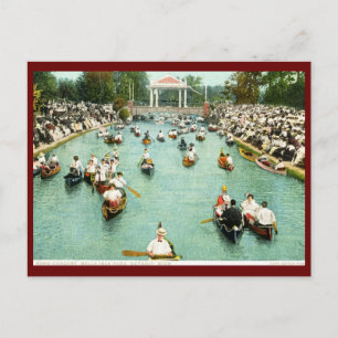 Carte Postale Concert de groupe, Belle Isle Park, Detroit Vintag