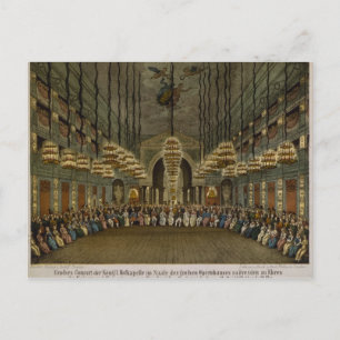 Carte Postale Concert de la bande royale dans l'auditorium