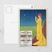 Carte Postale Concert vintage de musique classique Bruxelles (Devant / Derrière)