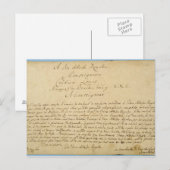 Carte Postale Concerts de Brandenburger de dévouement manuscrit (Devant / Derrière)