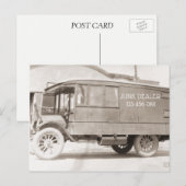 Carte Postale Concessionnaire d'antiquités Camion Monochrome Ant (Devant / Derrière)