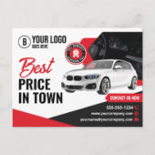 Carte Postale Concessionnaire De Voiture À OEil Location De Voit (Devant)