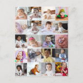 Carte Postale Concevez votre propre collage de 20 photos  (Devant)