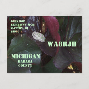 Carte Postale Concevez votre propre faune op d'opérateur radio