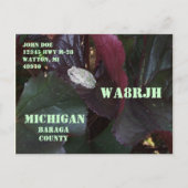 Carte Postale Concevez votre propre faune op d'opérateur radio (Devant)