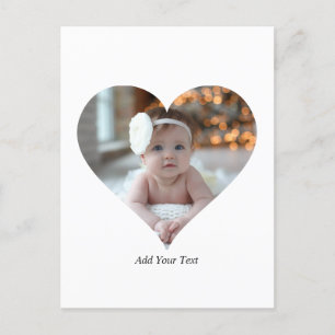 Carte Postale Concevez Votre Propre Photo Simple En Forme De Coe