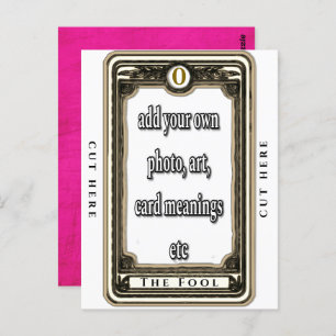 Carte Postale Concevoir La Fool Tarot Card