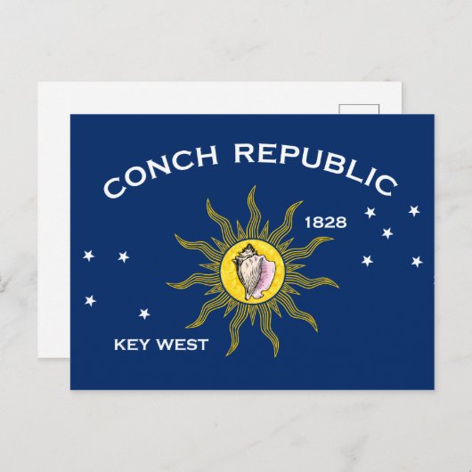 Carte Postale Conch Republic Flag (Devant / Derrière)