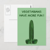 Carte Postale Concombre Et Poivrons (Devant / Derrière)