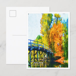 Carte Postale Concord Massachusetts USA Oil Paint City Paysage