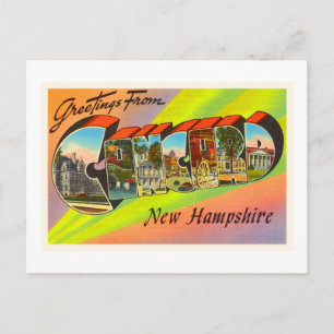 Carte Postale Concord New Hampshire NH Vintage voyage Souvenir