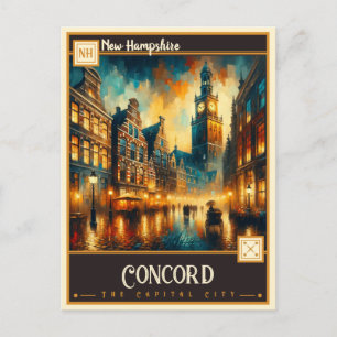 Carte Postale Concord, New Hampshire Vintage