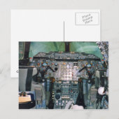 Carte postale Concorde Cockpit (Devant / Derrière)