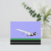 Carte Postale Concorde supersonique (Debout devant)