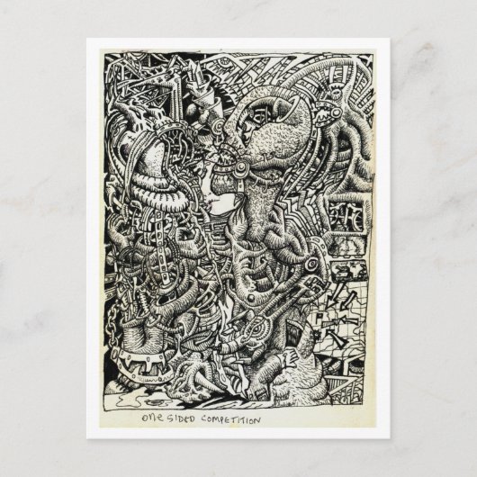 Carte Postale Concours à sens unique, par Brian Benson (Devant)
