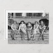 Carte Postale Concours de costumes de plage, 1921 (Devant / Derrière)