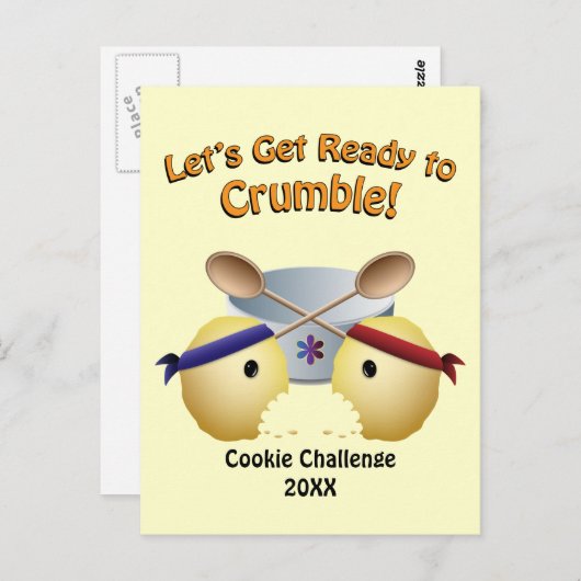 Carte Postale Concours de cuisson des biscuits (Devant / Derrière)