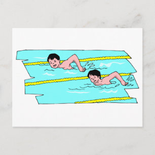 Carte Postale Concours de natation scolaire