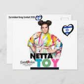 Carte Postale Concours Eurovision de la chanson 2018 (Devant / Derrière)