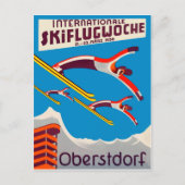 Carte Postale Concours international de ski à Oberstdorf (Devant)