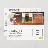 Carte postale concrète souillée (Devant / Derrière)