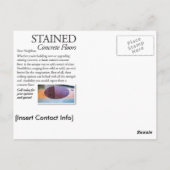 Carte postale concrète souillée (Dos)