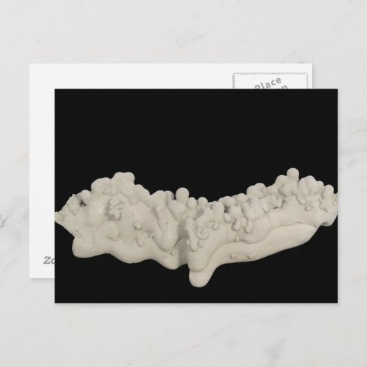 Carte Postale Concrétion d'argile (Devant / Derrière)