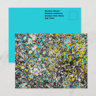 Carte Postale Conçu pour les amateurs de design d'art abstrait