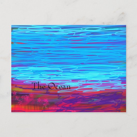 Carte postale conçue "The Ocean" (Devant)