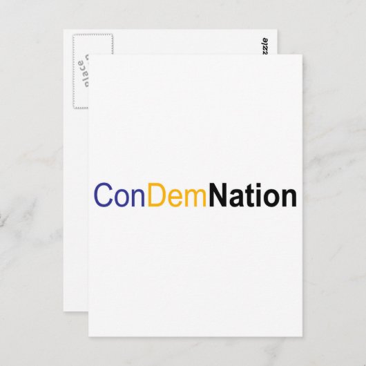 Carte Postale condamnation (Devant / Derrière)