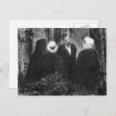 Carte Postale Condoléances de Georges Seurat (Devant / Derrière)