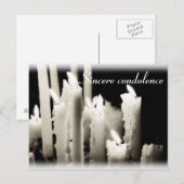 Carte Postale Condoléances sincères (Devant / Derrière)