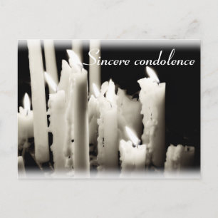 Carte Postale Condoléances sincères