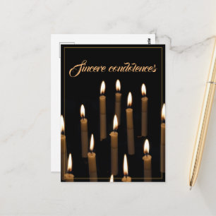 Carte Postale Condoléances sincères