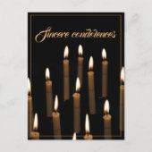 Carte Postale Condoléances sincères (Devant)