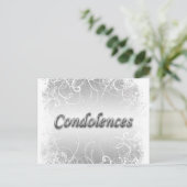 Carte Postale Condolence funéraire deuil (Debout devant)