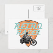 Carte Postale Conducteur rétro (Devant / Derrière)