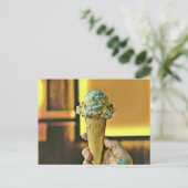 Carte Postale Cône de glace vintage (Debout devant)