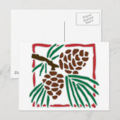 Carte Postale Cône de pin (Devant / Derrière)