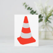 Carte Postale Cône de trafic (Debout devant)