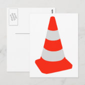 Carte Postale Cône de trafic (Devant / Derrière)