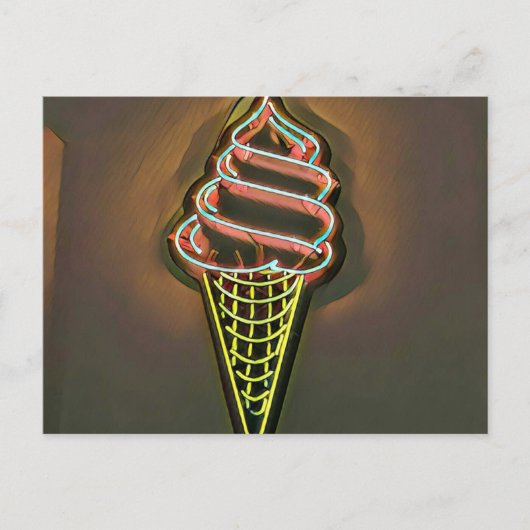 Carte Postale cône gaufre (Devant)