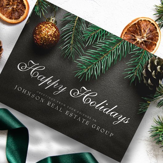 Carte Postale Cones de pin de Noël | Joyeux voeux de vacances