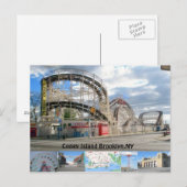 Carte postale Coney Island (Devant / Derrière)